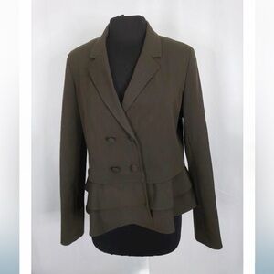 Lord & Taylor womens Blazer size 10 olive green